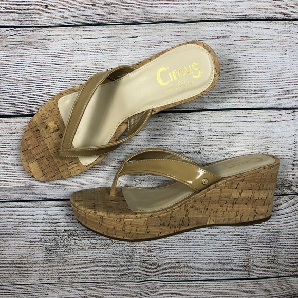 NEW Sam Edelman Nude wedge sandals - Picture 4 of 4